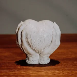Cuore Matto – oggetto decorativo in polvere di marmo fatto a mano, A&P Marmi