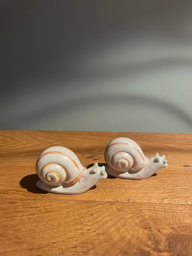 Chiocciola, scultura in marmo riciclato - fatto a mano in Italia, A&P Marmi