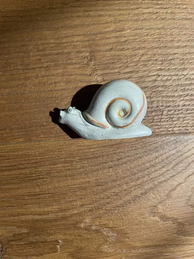 Chiocciola, scultura in marmo riciclato - dettaglio 2, A&P Marmi