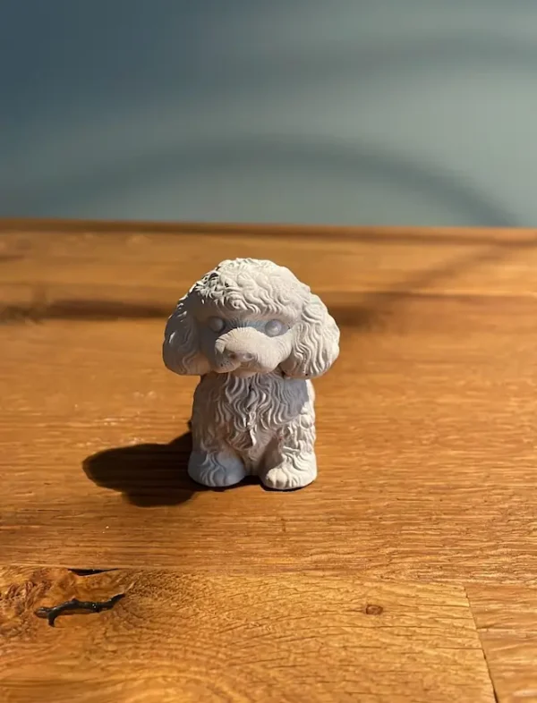 Harley, cagnolino decorativo in polvere di marmo bianco fatto a mano &ndash; Mattone