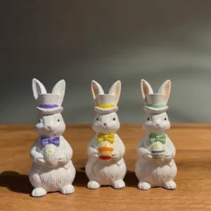 Lord Bunny, coniglio gentiluomo in polvere di marmo, A&P Marmi