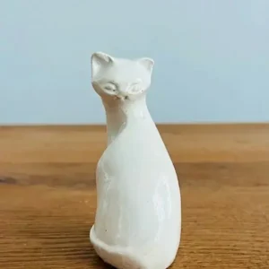 Persia, gatto decorativo minimalista in polvere di marmo, A&P Marmi